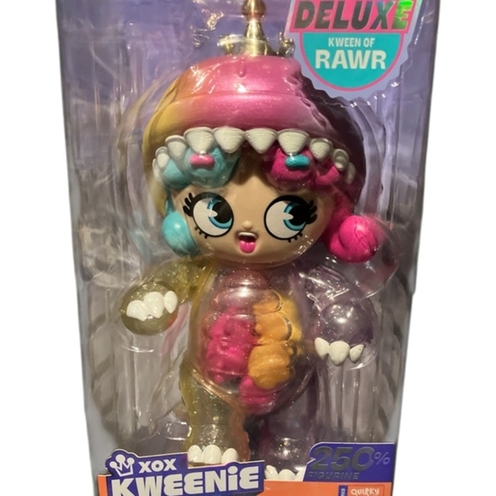 XOX Kweenie Deluxe Toy with Pink, Blue, and Orange Accents